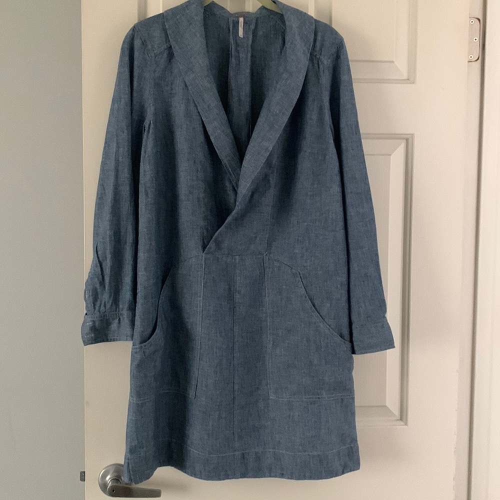 Free People light weight denim  dress. Size S